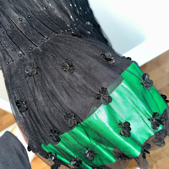 Valentino mini dress black and green - Picture 3 of 5